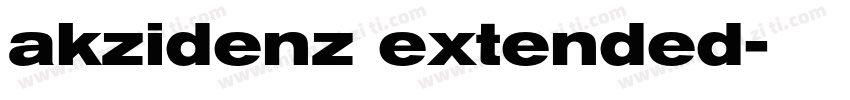 akzidenz extended字体转换